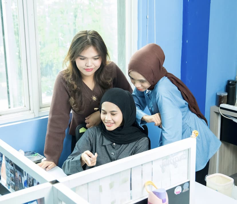 Suasana santai tim Hegemoni
